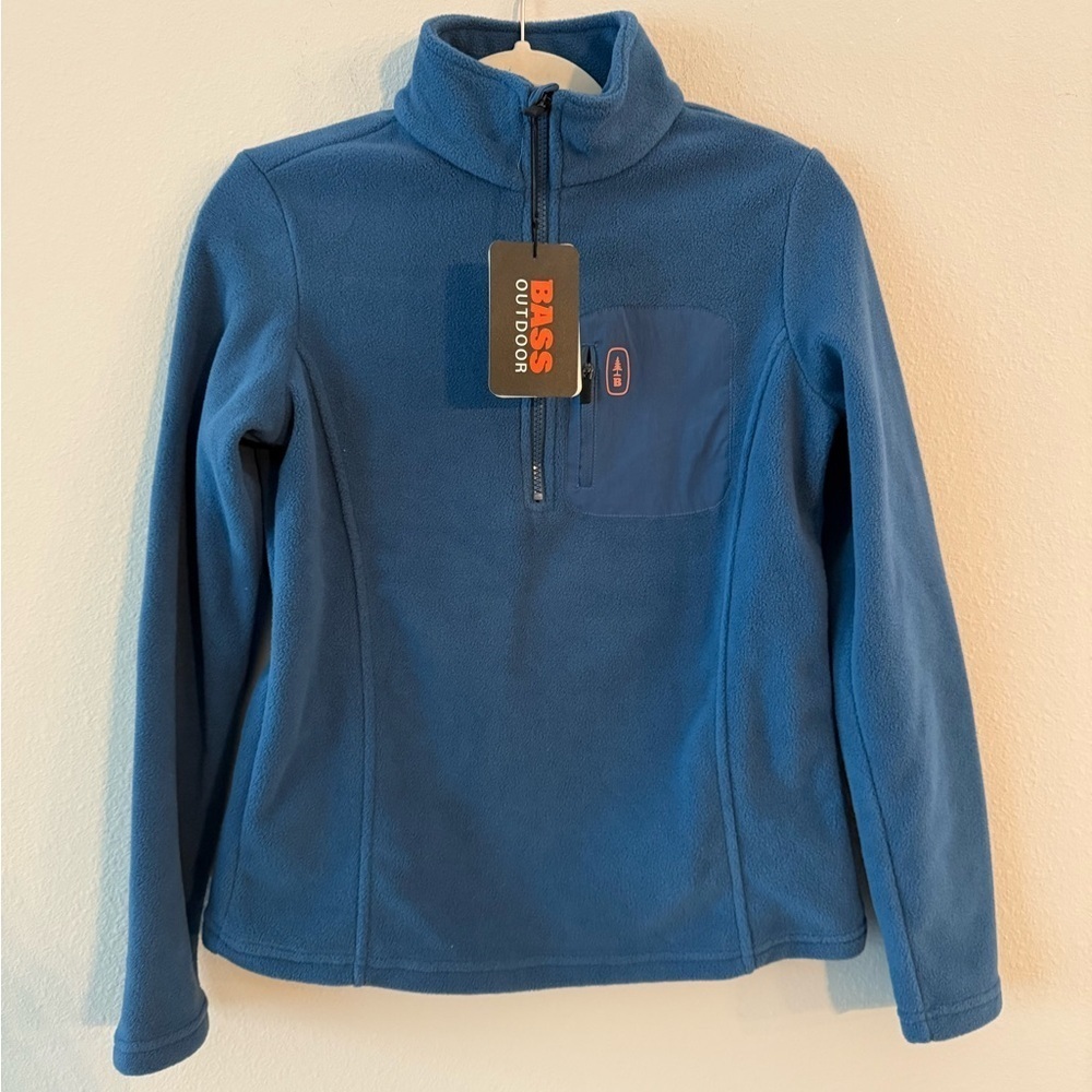 Bass Outdoor Women's Blue Fleece Sweatshirt